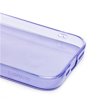 Чехол-накладка - SC344 для "Apple iPhone 14 Pro" (transparent/violet) (232024)