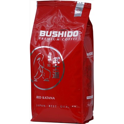 BUSHIDO. Новый год. Red Katana (зерновой) 1 кг. мягкая упаковка