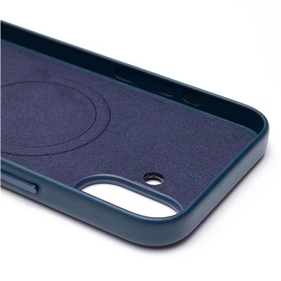 Чехол-накладка ORG SM002 экокожа SafeMag для "Apple iPhone 16 Plus" (pacific blue) (234502)