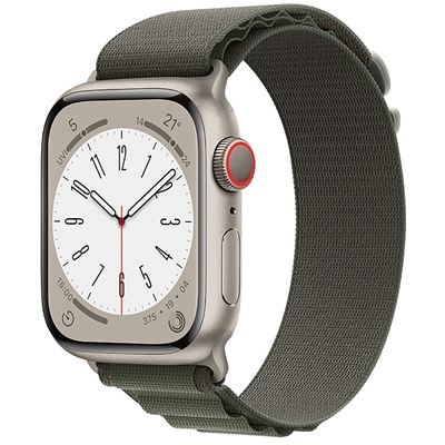 Ремешок - ApW27 Alpine Loop Apple Watch 42/44/45/49 mm текстиль (green)