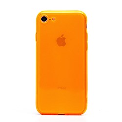 Чехол-накладка - SC344 для "Apple iPhone 7/8/SE 2022" (transparent/orange) (232072)