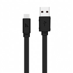 Кабель USB - Type-C Hoco X5 Bamboo  100см 3A  (black)