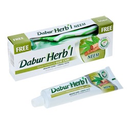 Набор Dabur Herb'l ним: зубная паста, 150 г + зубная щётка