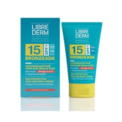 LIBREDERM BRONZEADA солнцезащ. КРЕМ SPF15 С ОМЕГА 3-6-9 150МЛ