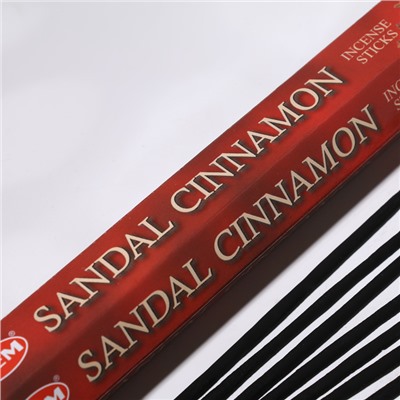 Благовония HEM "Sandal Cinnamon. Сандал корица", 20 палочек в упаковке, шестигранник