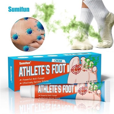 Лечебный крем против зуда Athlete`s foot, 20гр