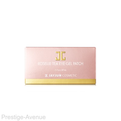 Гидрогелевые патчи с цветами гибискуса Jayjun Cosmetic Roselle Tea Eye Gel Patch 60 шт.