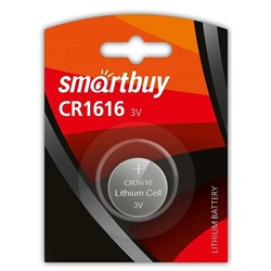 Элемент литиевый Smart Buy CR1616 (1-BL) (12/720)