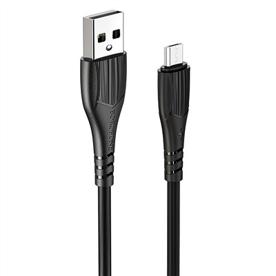 Кабель USB - micro USB Borofone BX37 Wieldy  100см 2,4A  (black)