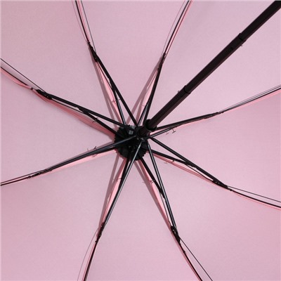 Зонт механический, 8 спиц, d=95, розовый минимализм