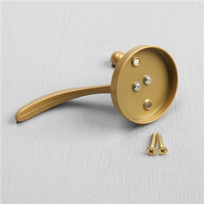 Крючок мебельный CAPPIO WING, двухрожковый, матовое золото