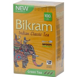 Bikram. Зеленый с ложкой 100 гр. карт.пачка