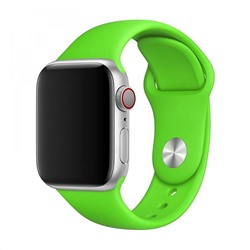 Ремешок - ApW Sport Band Apple Watch 38/40/41 mm силикон на кнопке (L) (green)