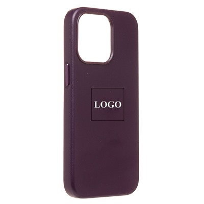 Чехол-накладка ORG SM002 экокожа SafeMag для "Apple iPhone 14 Pro" (mulberry)