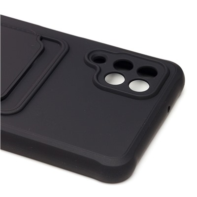 Чехол-накладка - SC304 с картхолдером для "Samsung SM-A125 Galaxy A12" (black) (208707)