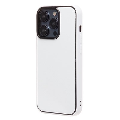 Чехол-накладка - PC084 экокожа для "Apple iPhone 14 Pro" (white) (219678)