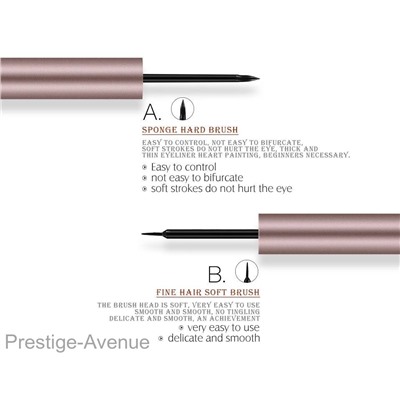 Водостойкая жидкая подводка для глаз O.TWO.O Rose Gold waterproof 5ml (арт. N9084)