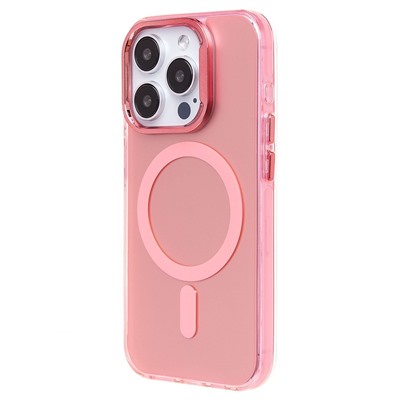 Чехол-накладка - SM025 SafeMag для "Apple iPhone 15 Pro" (pink) (232083)