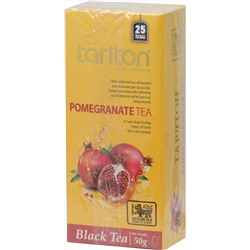 TARLTON. В пакетиках. Черный чай «Гранат» 50 гр. карт.пачка, 25 пак.