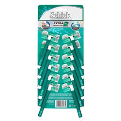 Станок для бритья одноразовый Schick (Wilkinson Sword) EXTRA-2 Sensitive 12шт. на карте