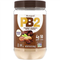 PB2 Foods, Арахисовое масло PB2 (сухой порошок) с шоколадом, 16 унций (453,6 г)