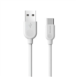 Кабель USB - Type-C Borofone BX14 (повр. уп)  200см 3A  (white)