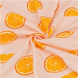 Маломеры интерлок Апельсины цвет персиковый 3,3 м