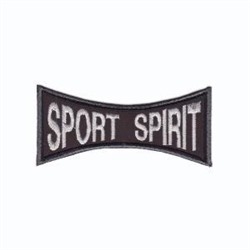 Термонаклейка "Sport spirit" 15561 10шт ч-б 10,1х4,8см