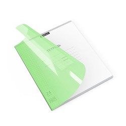 Тетрадь  24л клетка с пластиковой обложкой 56380 Классика CoverPrо Neon зеленая Erich Krause