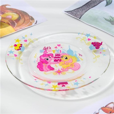 Набор Hasbro My Little Pony, 3 предмета: кружка 250 мл, салатник d=13 см, тарелка 19,5 см, в подарочной упаковке