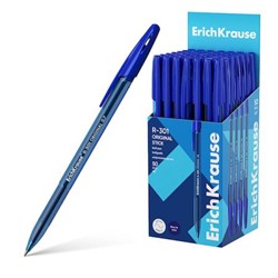 Ручка шариковая R-301 Stick Original синяя 1.0мм 60968 ErichKrause