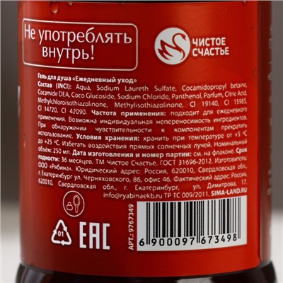 Новогодний гель для душа «Счастья в Новом году», 250 мл, аромат газировки, Новый Год