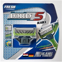 Кассета для бритвы Lord-5 Fresh с 5 лезвиями (1 шт.)
