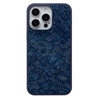 Чехол-накладка - PC071 POSH SHINE для "Apple iPhone 15 Pro Max" россыпь кристаллов (ice blue) (231615)