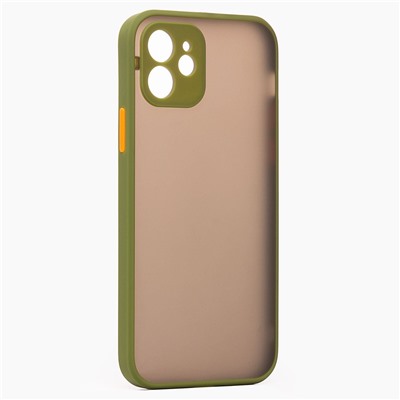 Чехол-накладка - PC041 для "Apple iPhone 12" (green/black)