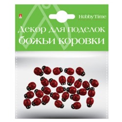 Декор из дерева "БОЖЬИ КОРОВКИ" 8х11мм 2-363/10 Альт