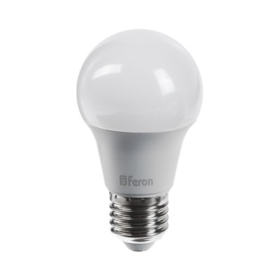 Лампа светодиодная FERON, (7W) 230V E27 2700K A60, LB-91