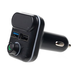 Автомобильный FM-трансмиттер - M33 (повр. уп.)  2USB (black)