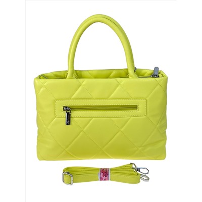 Женская сумка из искусственной кожи цвет лимонно желтый
