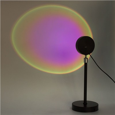 Светодиодный светильник - проектор с эффектом рассвета Sunset Lamp (black)