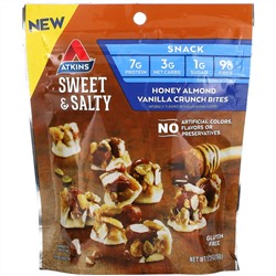 Atkins, Sweet & Salty Snacks, Honey Almond Vanilla Crunch Bites, 5.29 oz (150 g)