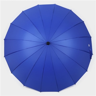 Зонт - трость полуавтоматический «Однотонный», 16 спиц, R = 46 см, цвет МИКС