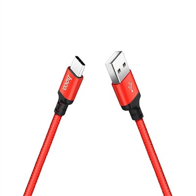 Кабель USB - Type-C Hoco X14 Times Speed  200см 3A  (red/black)