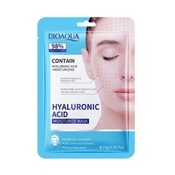 Тканевая маска с ГИАЛУРОНОВОЙ КИСЛОТОЙ увлажняющая Bioaqua Hyaluronic Acid