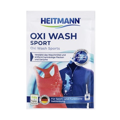 Средство HEITMANN Oxiwash Sport для ухода за Спортивной мембран. одеждой 50 г., 3498