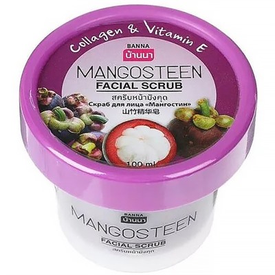 BANNA Скраб для лица МАНГОСТИН Mangosteen Facial Scrub 100 мл