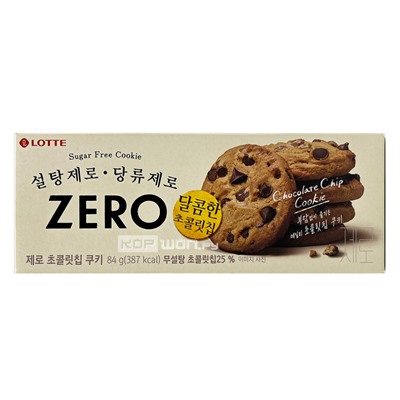 Печенье Zero Lotte, Корея, 84 г. Срок до 09.07.2024.Распродажа