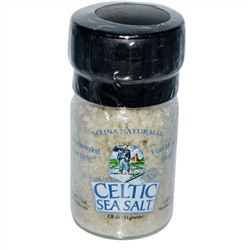 Celtic Sea Salt, Мини-мельничка с солью, светло-серая соль Кельтского моря, 1,8 унции (51 г)