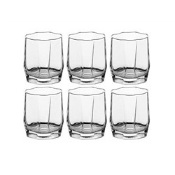 Набор стаканов 6шт. 210 мл ХИСАР для виски низкие  (стекло упроч.) 42856B