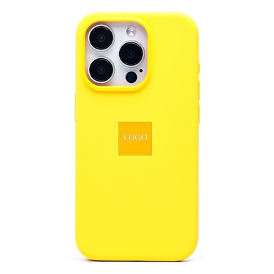 Чехол-накладка ORG Silicone Case SafeMag с анимацией для "Apple iPhone 15 Pro" (sunshine)